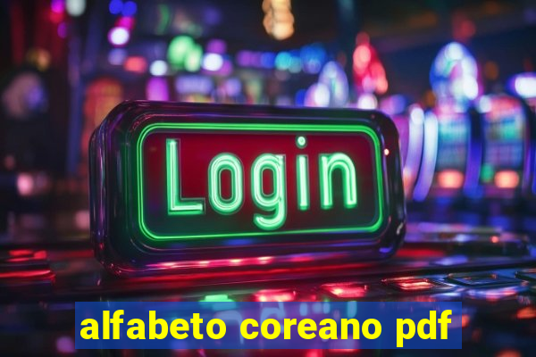 alfabeto coreano pdf